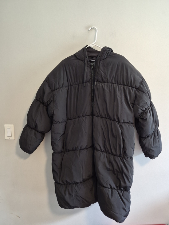 H&M Jackets & Blazers - Divided H&M Womens Large Black Zip Up Hooded Puffer Winter Snow Coat